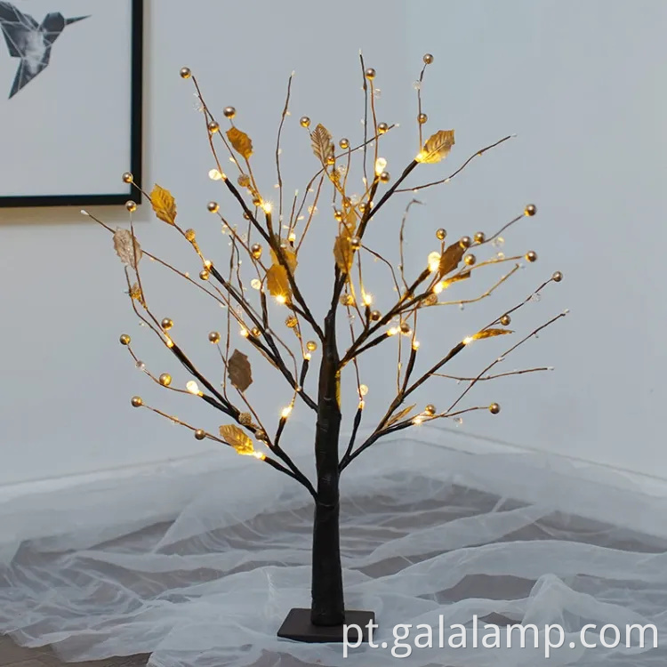 Decoração de árvores de Natal iluminada por LED festiva para casa